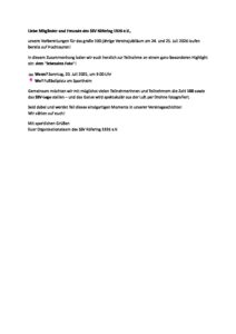 Lebendes Foto zum 100-jährigem Vereinsfest