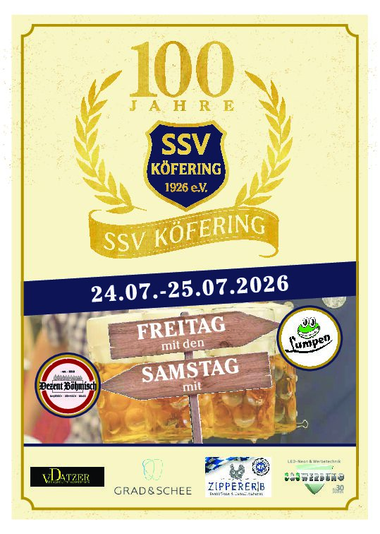 Du betrachtest gerade 100 Jahre SSV Köfering