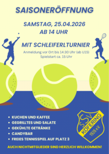 Mehr über den Artikel erfahren Tennis Saisoneröffnung 2026