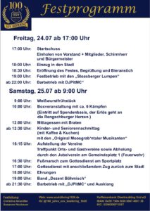 Mehr über den Artikel erfahren Festprogramm