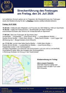 Mehr über den Artikel erfahren Streckenführung Freitag