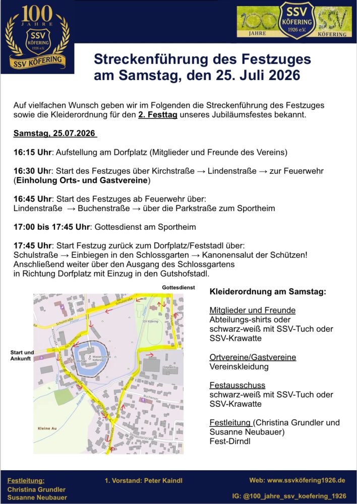 Streckenführung Samstag